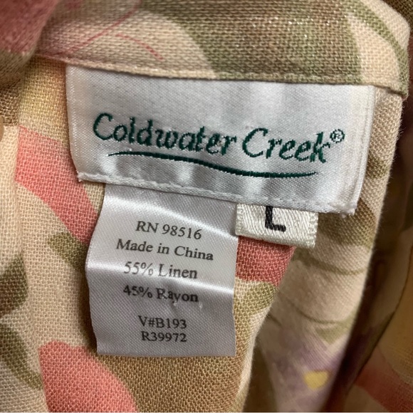 Coldwater Creek Floral/Multicolor lightweight Jacket size L - Picture 7 of 7